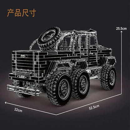 TiaGole MOC Motorized Building Block Set: RC Off-Road LAND CRUISER Truck T5020B, Model T5020BPF