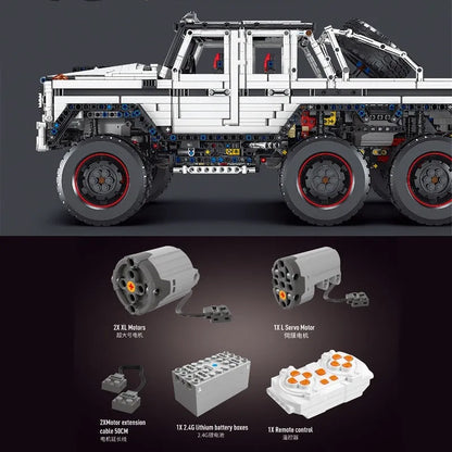TiaGole MOC Motorized Building Block Set: RC Off-Road LAND CRUISER Truck T5020B, Model T5020BPF