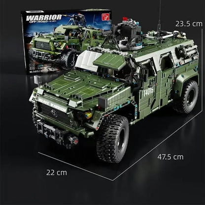 TiaGole MOC Motorized Building Block Set: RC Warrior Off Road SUV Car T4015, Model T4015PF