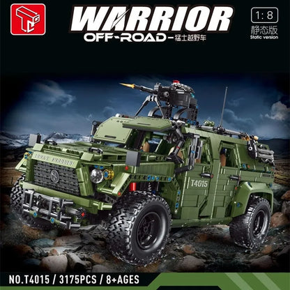 TiaGole MOC Motorized Building Block Set: RC Warrior Off Road SUV Car T4015, Model T4015PF