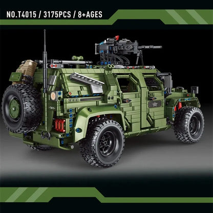 TiaGole MOC Motorized Building Block Set: RC Warrior Off Road SUV Car T4015, Model T4015PF