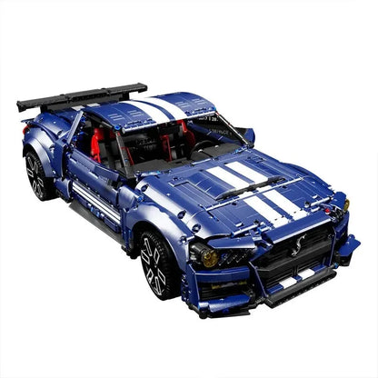 TiaGole MOC Motorized Building Block Set: Shelby GT500 Classic Racing Car T5017A