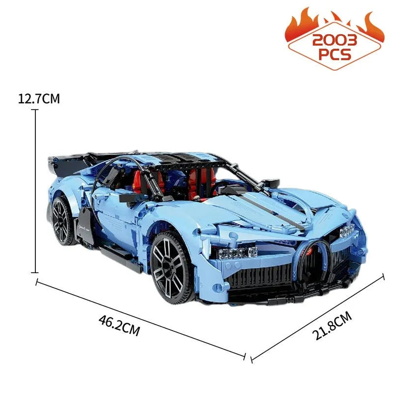TiaGole MOC Motorized Building Block Set: Super Sports Racing Car T5027A