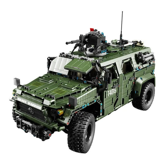 TiaGole MOC Motorized Building Block Set: SUV Off Road Warrior Armored Car T4015