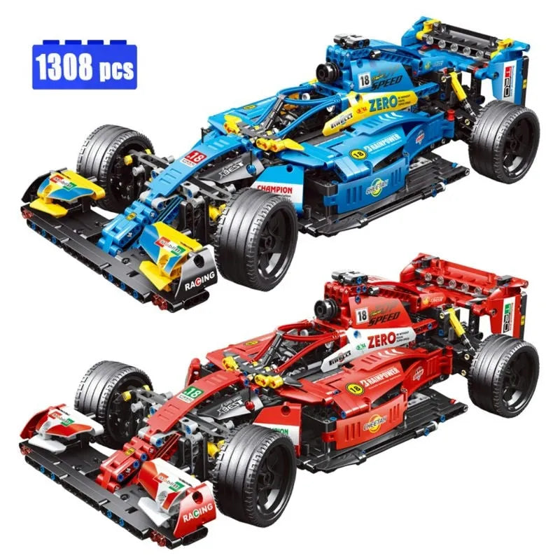 TiaGole MOC Motorized Building Block Set: T2019 F1 Alternate Super Racing Car