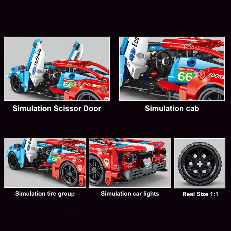 TiaGole MOC Building Block Set: T3027 Super Sports Racing Car