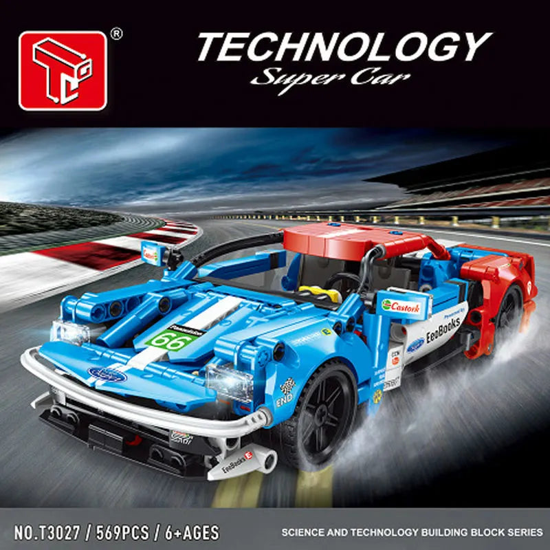 TiaGole MOC Building Block Set: T3027 Super Sports Racing Car