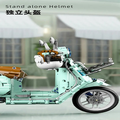 TiaGole MOC Building Block Set: T4025B Vespa Classic 300 Motorcycle