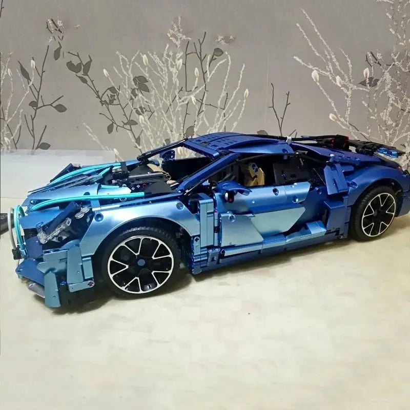 TiaGole MOC Motorized Building Block Set: T5004 Bugatti Divo Racing Car