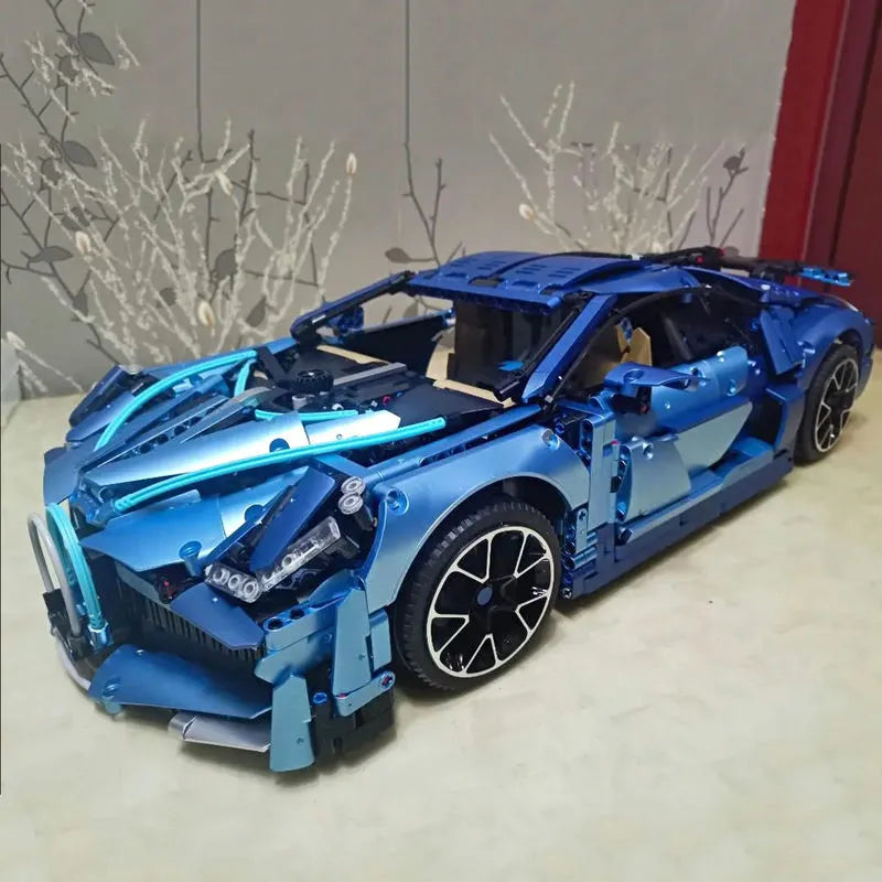 TiaGole MOC Motorized Building Block Set: T5004 Bugatti Divo Racing Car
