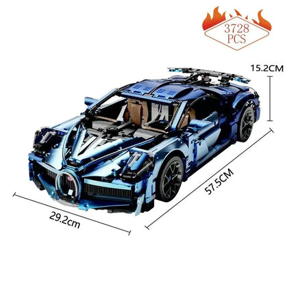 TiaGole MOC Motorized Building Block Set: T5004 Bugatti Divo Racing Car
