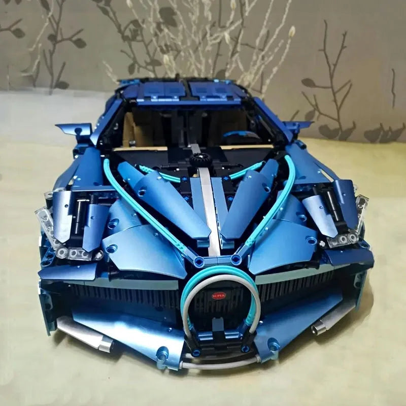 TiaGole MOC Motorized Building Block Set: T5004 Bugatti Divo Racing Car