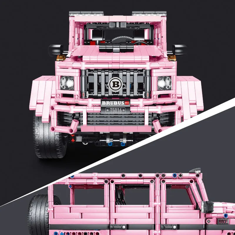 TiaGole MOC Motorized Building Block Set: T5016B RC Off-Road SUV King Kong Barbie, Model T5016BPF