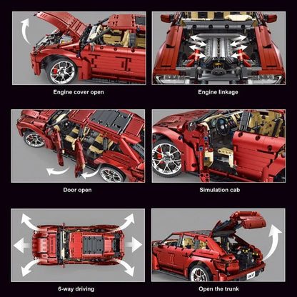 TiaGole MOC Motorized Building Block Set: T5024B Aston Martin DBX Racing Car
