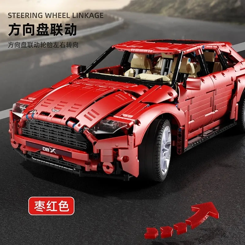 TiaGole MOC Motorized Building Block Set: T5024B Aston Martin DBX Racing Car