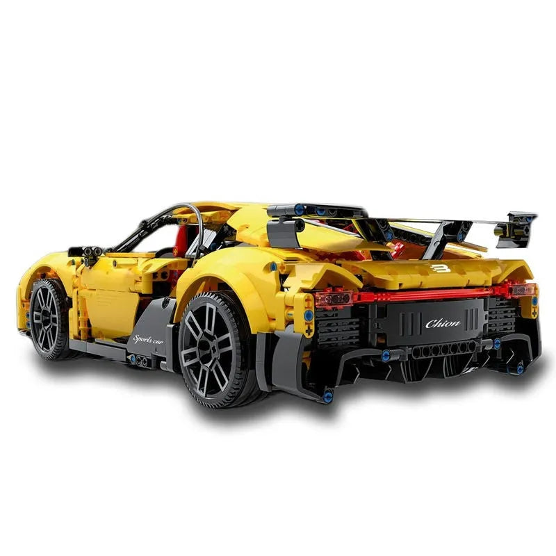 TiaGole MOC Motorized Building Block Set: T5027B Supercar Hyper Racing Car