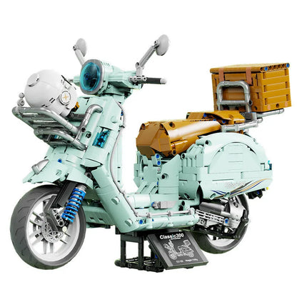 TiaGole MOC Building Block Set: Vespa Classic 300 Motorcycle T4025A