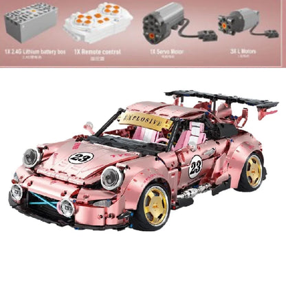TiaGole Building Block Set: Motorized RC Porsche 911 RWB Supercar T5036A, Model T5036APF