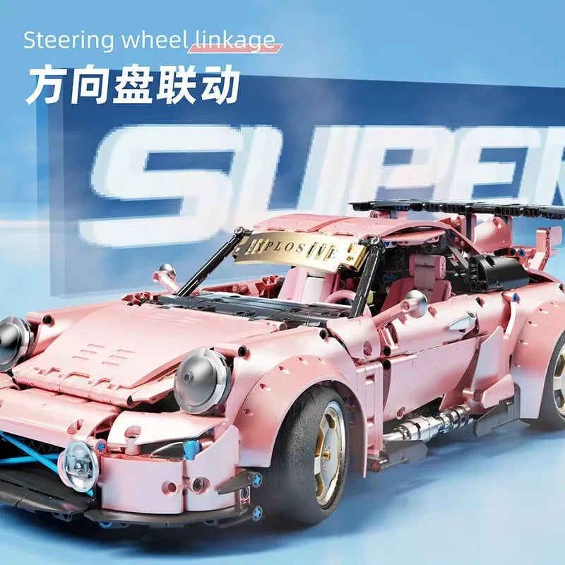 TiaGole Building Block Set: Motorized RC Porsche 911 RWB Supercar T5036A, Model T5036APF