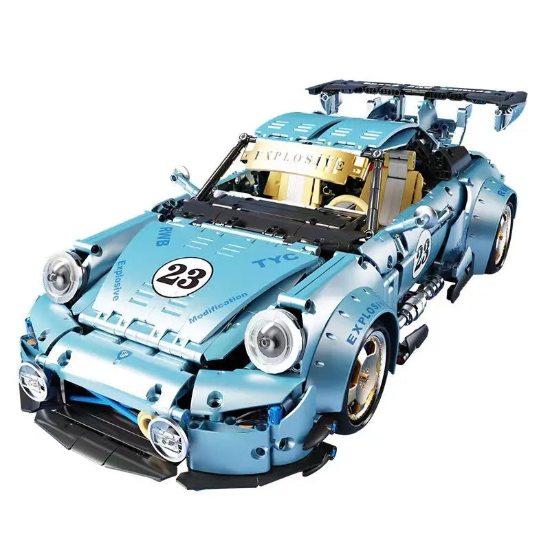 TiaGole Building Block Set: T5036B RC Motorized Porsche 911 RWB Supercar, Model T5036BPF
