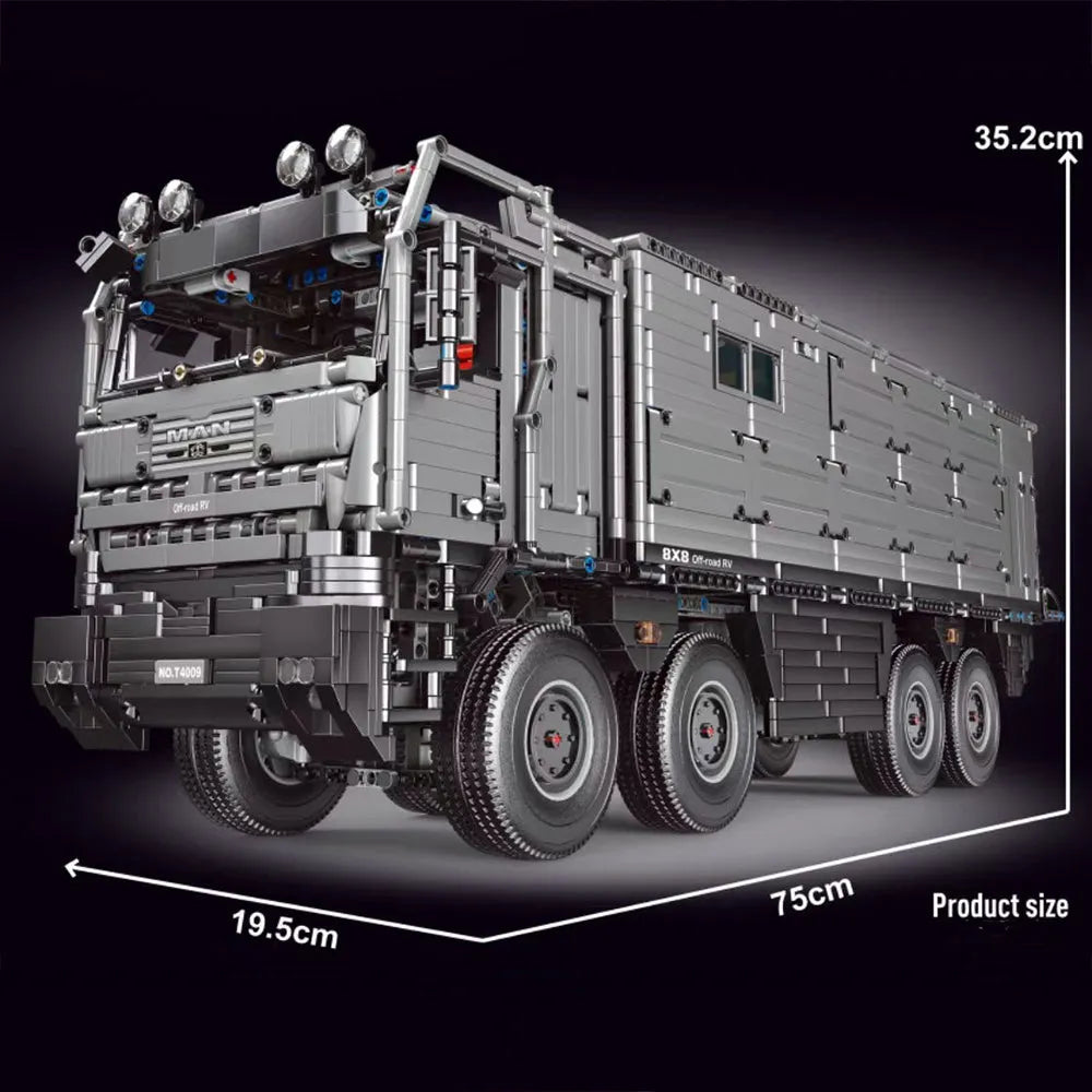 TiaGole MOC Motorized Building Block Set: RV Off-Road Heavy Truck T4009