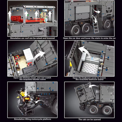 TiaGole MOC Motorized Building Block Set: RV Off-Road Heavy Truck T4009