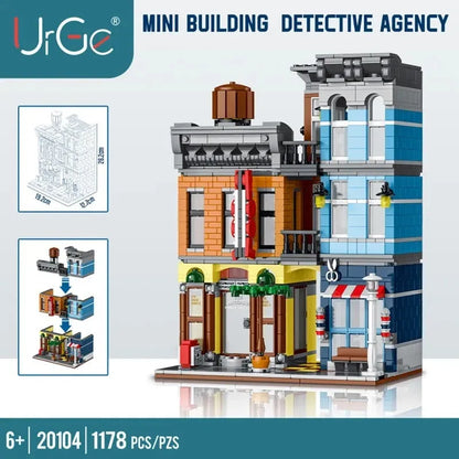 UG Building Block Set: City Street Detective Agency Office, Model UG20104