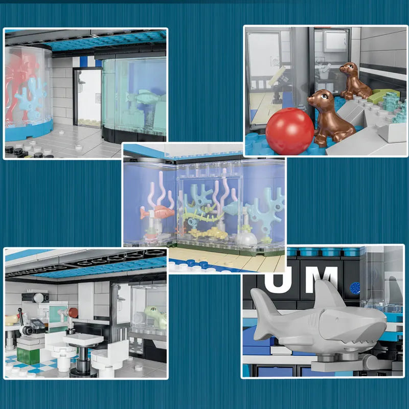 UG MOC Building Block Set: 10186 City Street Expert Ocean Museum