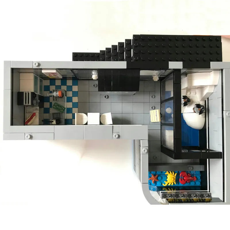 UG MOC Building Block Set: 10186 City Street Expert Ocean Museum