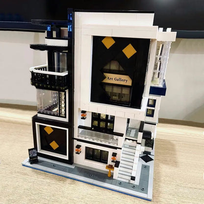 UG MOC Building Block Set: Street Art Gallery Showcase LED, Model UG10201