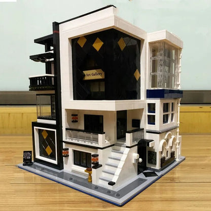 UG MOC Building Block Set: Street Art Gallery Showcase LED, Model UG10201