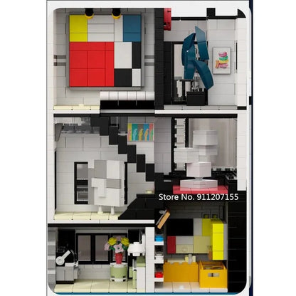 UG MOC Building Block Set: Street Art Gallery Showcase LED, Model UG10201