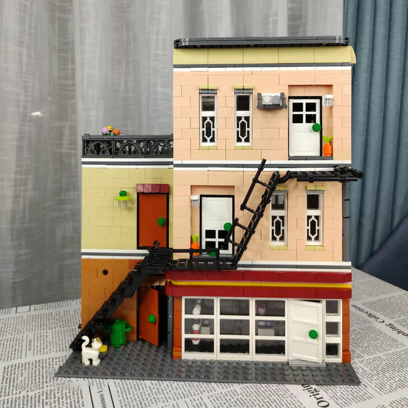 UG MOC Building Block Set: Street Expert Bakery Shop 10180