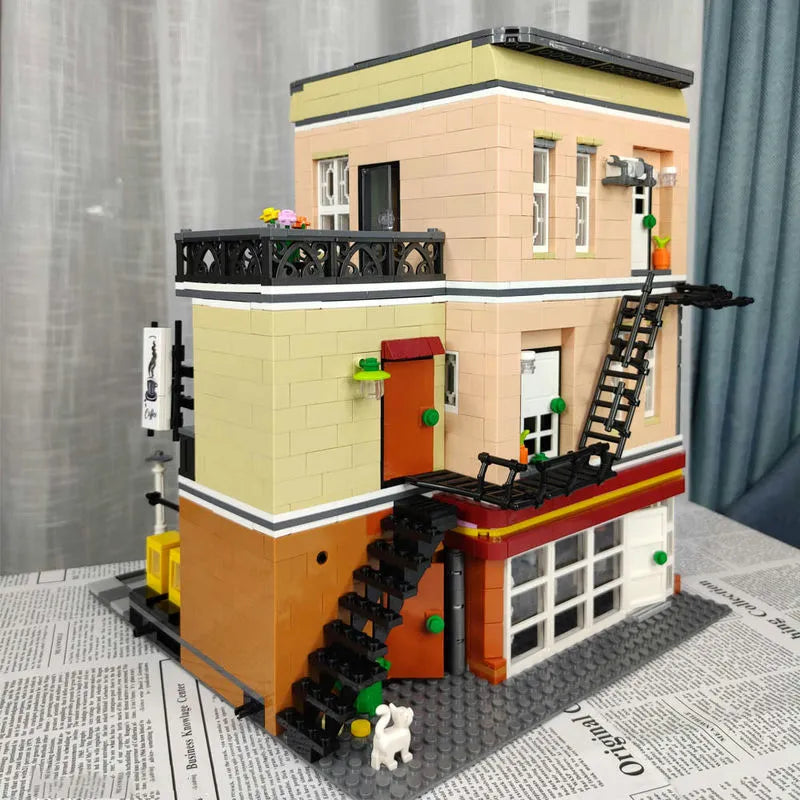 UG MOC Building Block Set: Street Expert Bakery Shop 10180