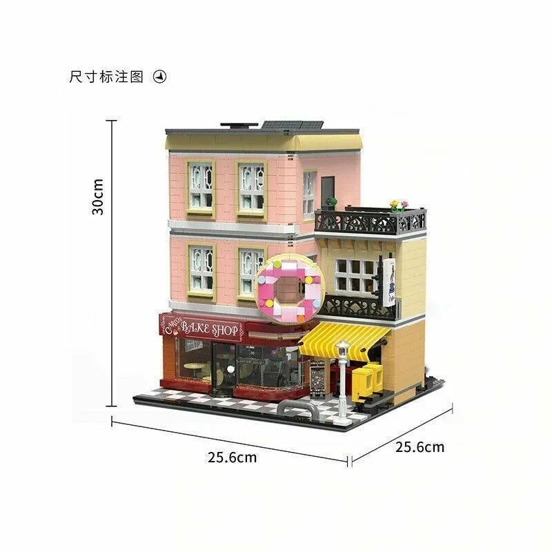UG MOC Building Block Set: Street Expert Bakery Shop 10180