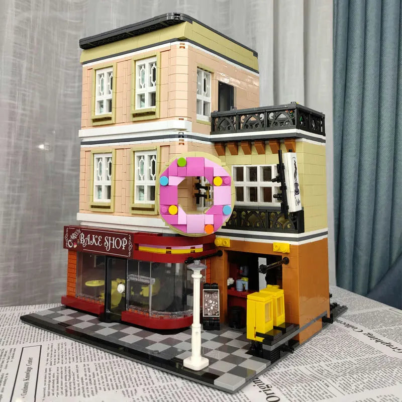 UG MOC Building Block Set: Street Expert Bakery Shop 10180