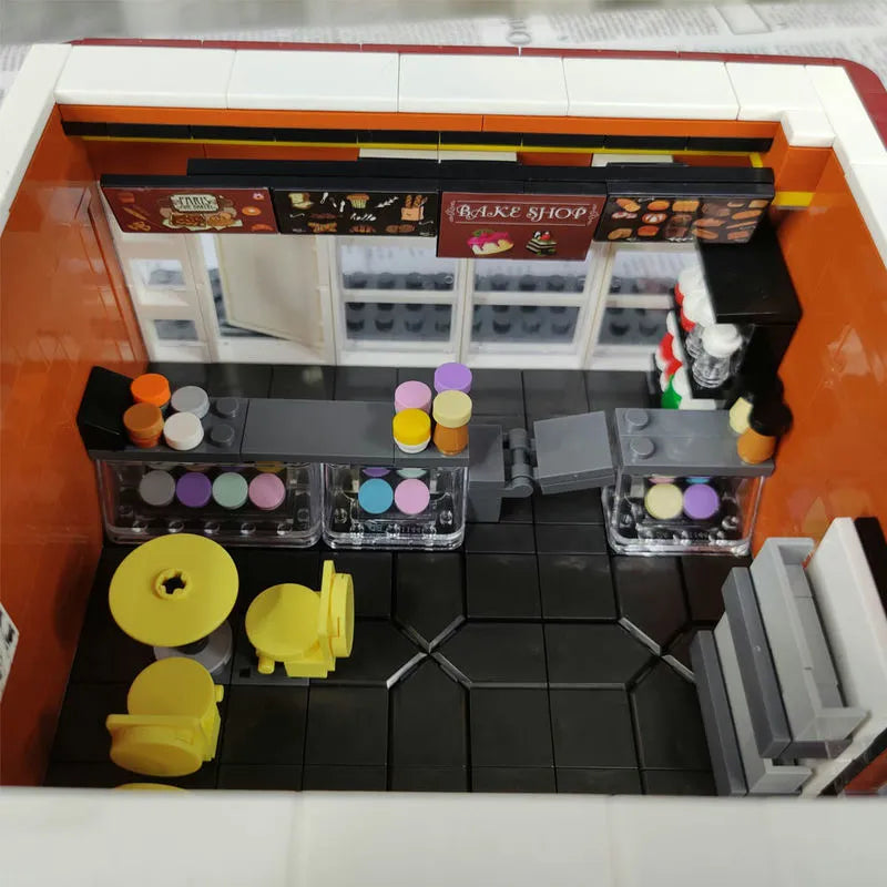UG MOC Building Block Set: Street Expert Bakery Shop 10180