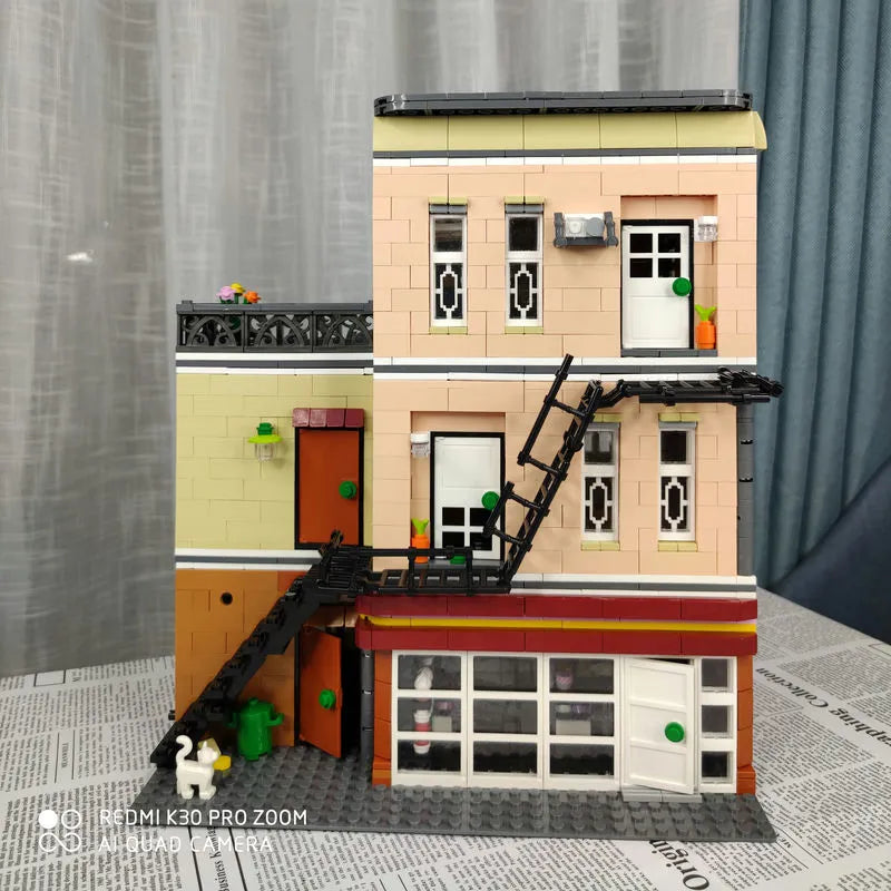 UG MOC Building Block Set: Street Expert Bakery Shop 10180
