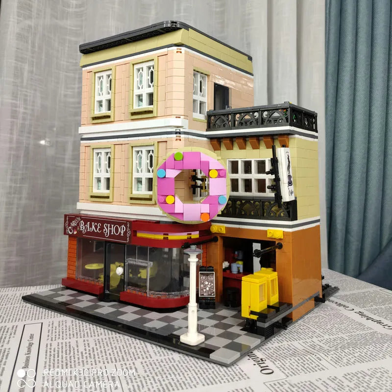 UG MOC Building Block Set: Street Expert Bakery Shop 10180