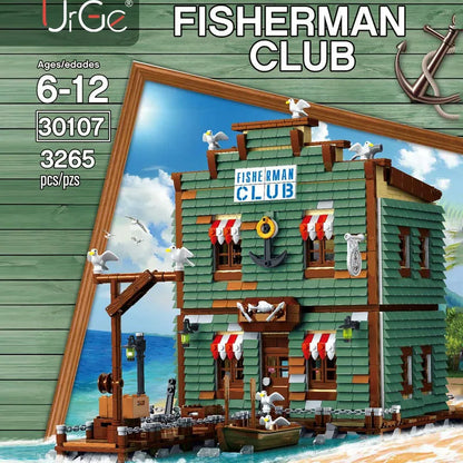 UG MOC Building Block Set: Street Expert Fisherman Club House 30107