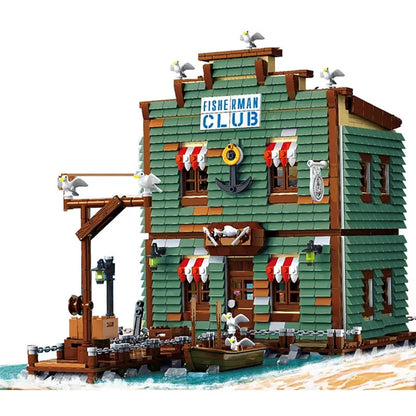 UG MOC Building Block Set: Street Expert Fisherman Club House 30107
