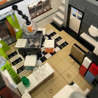 UG MOC Building Block Set: Street Expert Modern Brown Villa 10204