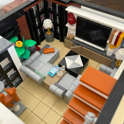 UG MOC Building Block Set: Street Expert Modern Brown Villa 10204