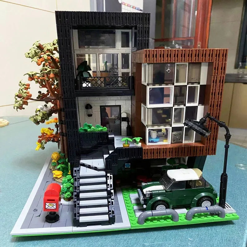 UG MOC Building Block Set: Street Expert Modern Korean Villa 10205