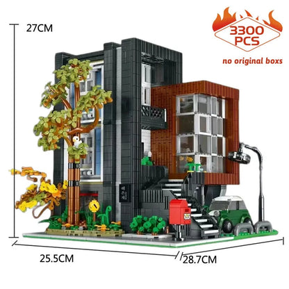 UG MOC Building Block Set: Street Expert Modern Korean Villa 10205