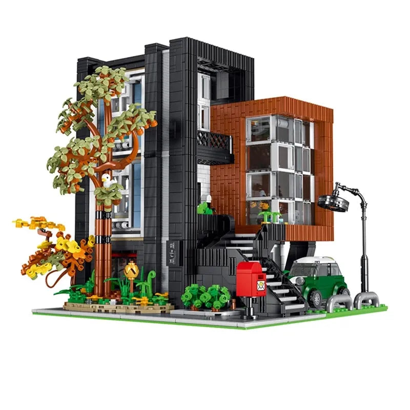 UG MOC Building Block Set: Street Expert Modern Korean Villa 10205