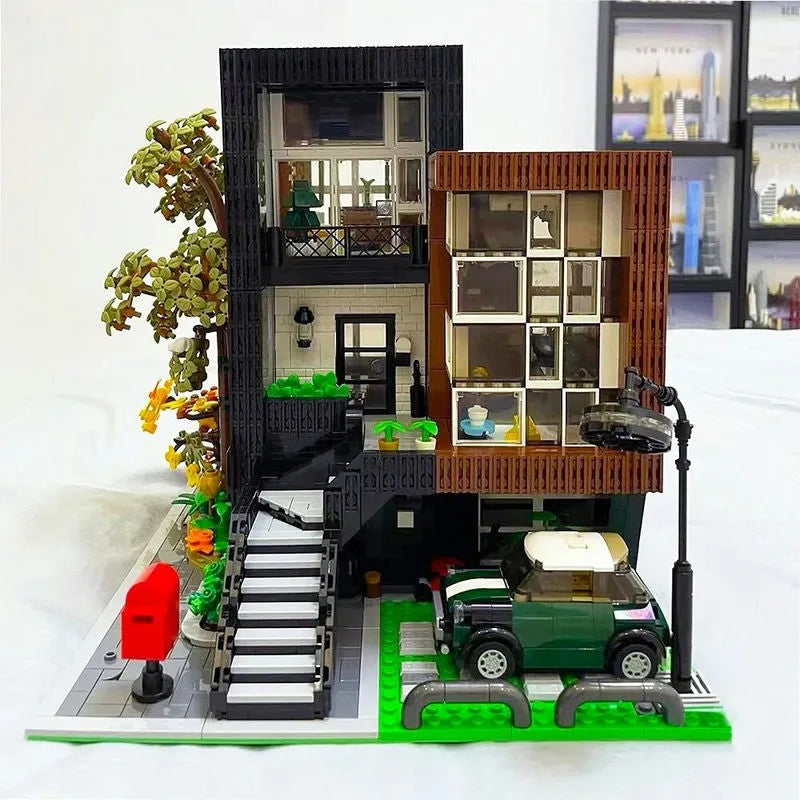 UG MOC Building Block Set: Street Expert Modern Korean Villa 10205
