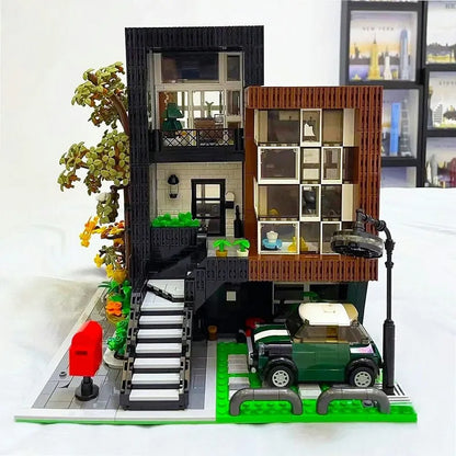 UG MOC Building Block Set: Street Expert Modern Korean Villa 10205