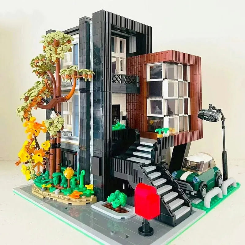 UG MOC Building Block Set: Street Expert Modern Korean Villa 10205