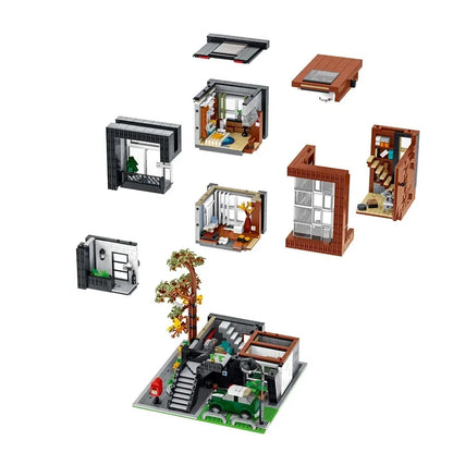 UG MOC Building Block Set: Street Expert Modern Korean Villa 10205